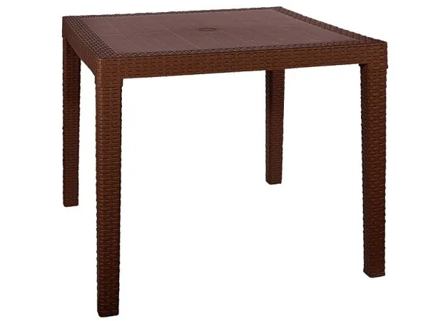 Стол квадратный FIJI Quatro Table Коричневый купить в Орехово-Зуеве