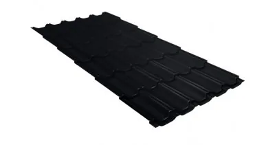 Металлочерепица квинта плюс GL 0,5 Quarzit lite RAL 9005 черный
