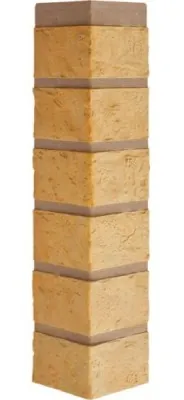 Наружный угол кирпич (желтый), 0,47 х 0,1м