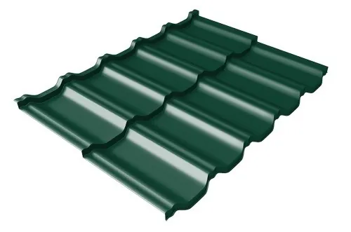 Металлочерепица модульная Квинта Uno Grand Line c 3D резом 0,45 PE RAL 6005 зеленый мох купить в Орехово-Зуеве