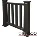 Ограждение из ДПК Outdoor Классик 3D STORM чёрный купить в Орехово-Зуеве