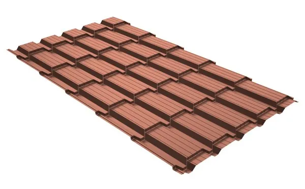 Металлочерепица GL квадро профи 0,5 Quarzit Cuprum Steel купить в Орехово-Зуеве