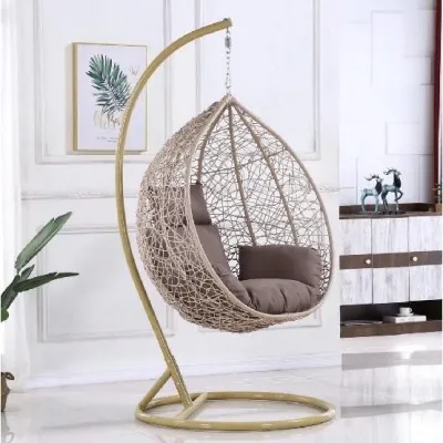 Кресло Подвесное из искусственного ротанга AFM-169A-LB Beige