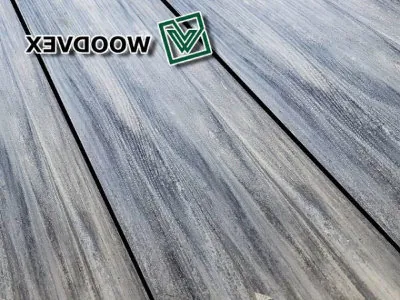 Террасная доска из ДПК WOODVEX Select Бело-серый