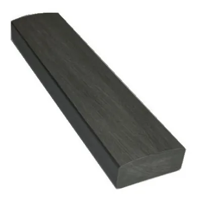 Лавочный брус Ecodecking Некст полнотелый брашированный 70х35 графит