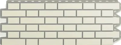 Фасадная панель Альта-Профиль, Кирпич Клинкерный, Белый