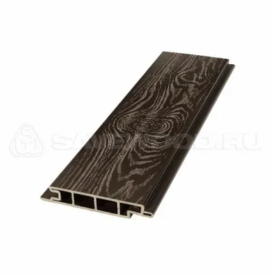 Террасная доска из ДПК SW Padus тангенциальный распил «SaveWood» темно-коричневый