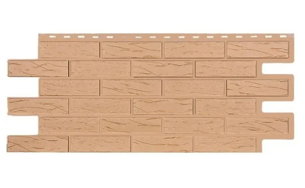 Фасадная панель T-Siding Кирпич Саман Эко Крем купить в Орехово-Зуеве