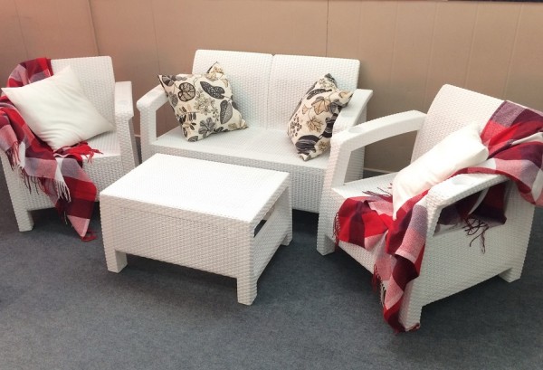 Комплект Yalta Terrace Set белый купить в Орехово-Зуеве