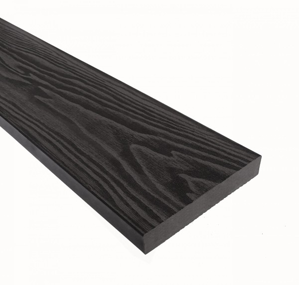 Террасная доска из ДПК Terrapol Смарт 3D Полнотелая без паза Черное дерево купить в Орехово-Зуеве