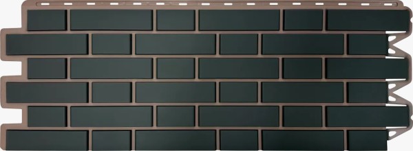 Фасадная панель Альта-Профиль, Кирпич Клинкерный, Графит купить в Орехово-Зуеве