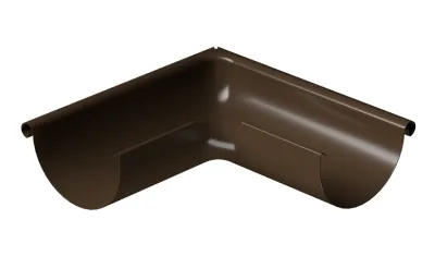 Угол внешний 90° D125 Döcke STAL PREMIUM Каштан, (RAL 8017)