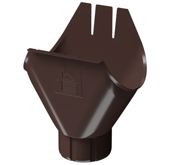 Воронка желоба D125 Döcke STAL PREMIUM Шоколад, (RAL 8019) купить в Орехово-Зуеве