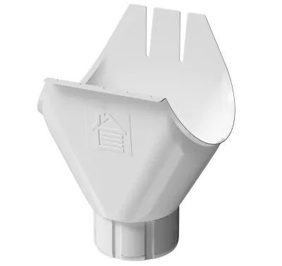 Воронка желоба D125 Döcke STAL PREMIUM Пломбир, (RAL 9010)