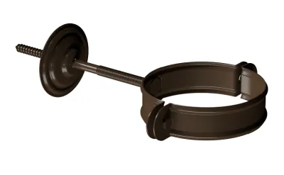 Хомут трубы D90 Döcke STAL PREMIUM Каштан, (RAL 8017)