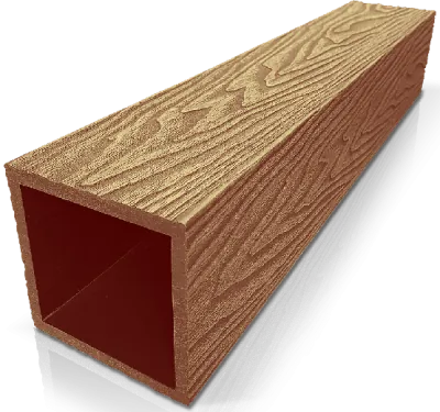 Столб ДПК 3D GardenParkett фактура дерева Бук