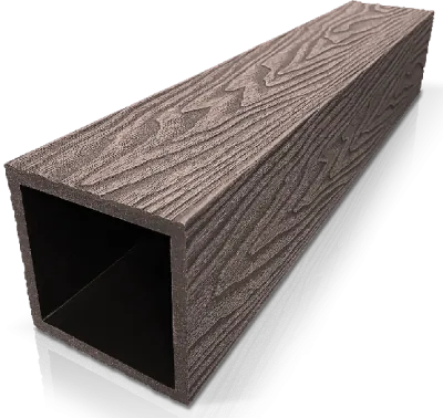 Столб ДПК 3D GardenParkett фактура дерева Венге