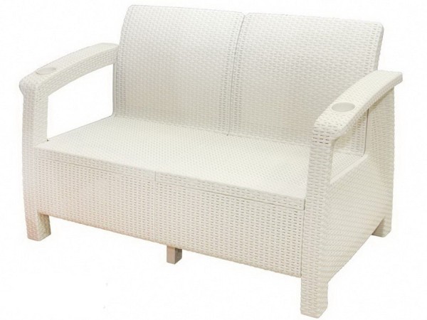 Двухместный диван Yalta Sofa Seаt белый купить в Орехово-Зуеве