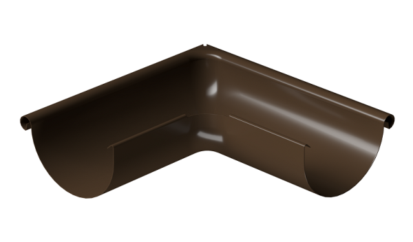 Угол внешний 90° D125 Döcke STAL PREMIUM Каштан, (RAL 8017) купить в Орехово-Зуеве
