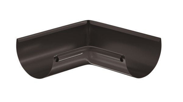 Водосток Aquasistem, система 125x90 - Угол желоба, внутренний 90° RR 32 Тёмно-Коричневый купить в Орехово-Зуеве