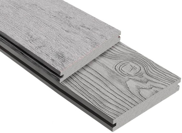 Террасная доска ДПК Outdoor 3D полнотелая STORM/OCEAN GREY серая микс купить в Орехово-Зуеве