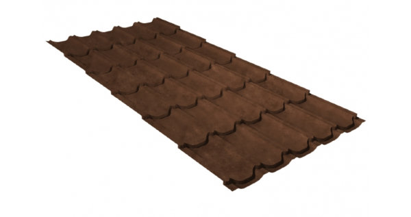 Металлочерепица квинта плюс 0,45 Safari Twincolor Brown купить в Орехово-Зуеве