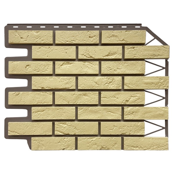 Фасадная панель FineBer, Кирпич Баварский, Песочный купить в Орехово-Зуеве