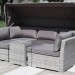 Диван-Трансформер AFINA плетеный из иск. ротанга AFM-320G Grey купить в Орехово-Зуеве