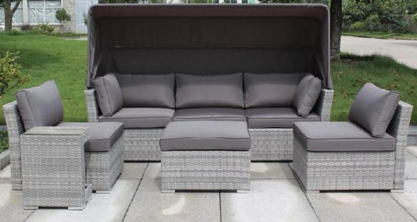 Диван-Трансформер AFINA плетеный из иск. ротанга AFM-320G Grey купить в Орехово-Зуеве