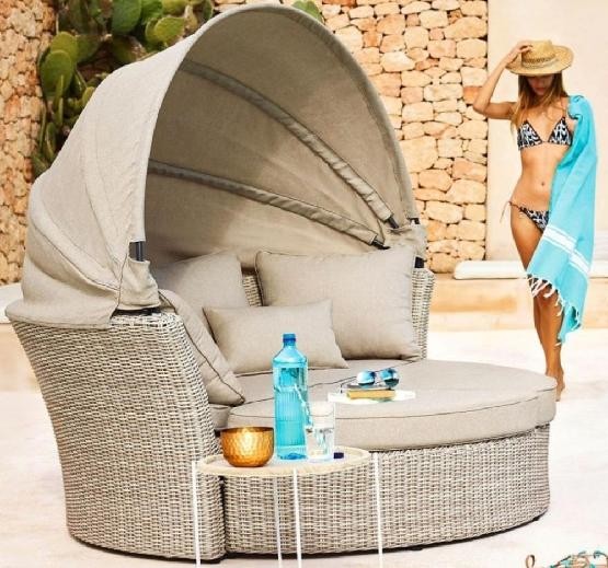 Диван-Трансформер AFINA плетеный из иск. ротанга AFM-325 Beige купить в Орехово-Зуеве