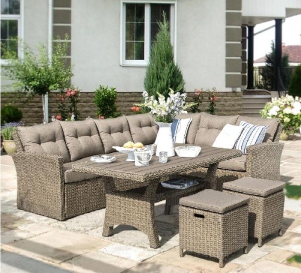 Комплект мебели AFINA плетеной из иск. ротанга AFM-307B Beige купить в Орехово-Зуеве