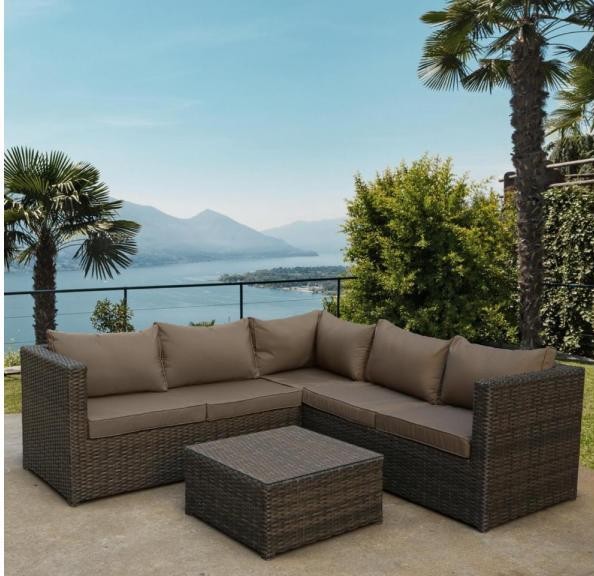 Комплект мебели AFINA плетеной из иск. ротанга YR825A Brown/Beige купить в Орехово-Зуеве