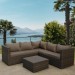 Комплект мебели AFINA плетеной из иск. ротанга YR825A Brown/Beige купить в Орехово-Зуеве