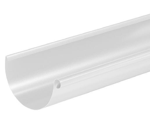 Водосток Aquasistem, система 125x90 - Водосточный желоб 3.00м RAL 9003 Белый купить в Орехово-Зуеве