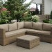 Комплект мебели AFINA плетеной из иск. ротанга YR825B Beige купить в Орехово-Зуеве