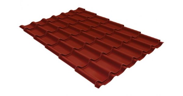 Металлочерепица классик 0,5 Satin RAL 3009 оксидно-красный купить в Орехово-Зуеве