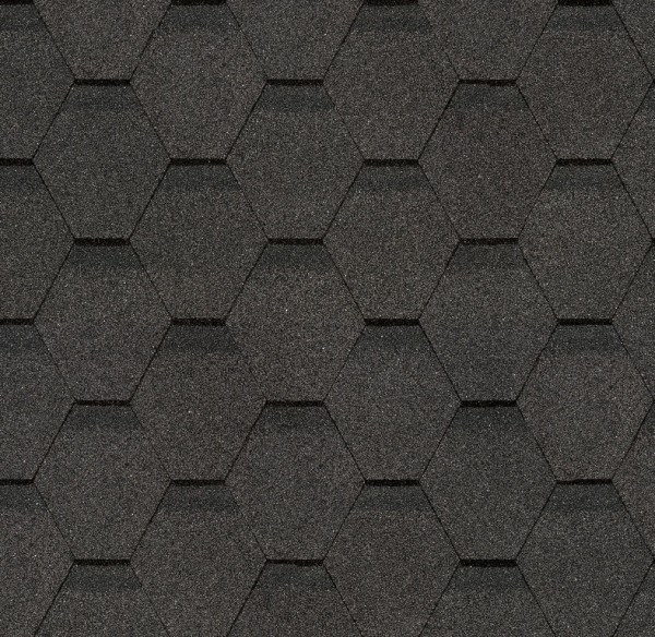 Гибкая черепица Docke, коллекция Шестигранник Серый купить в Орехово-Зуеве