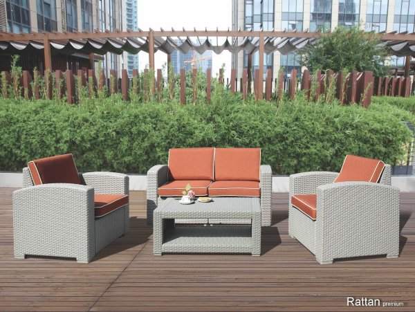 Уличные диваны и кресла коллекции Rattan Premium 4 купить в Орехово-Зуеве