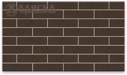 Фасадная Термопанели Аляска Amsterdam brown купить в Орехово-Зуеве