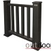 Ограждение из ДПК Outdoor Классик 3D STORM чёрный купить в Орехово-Зуеве
