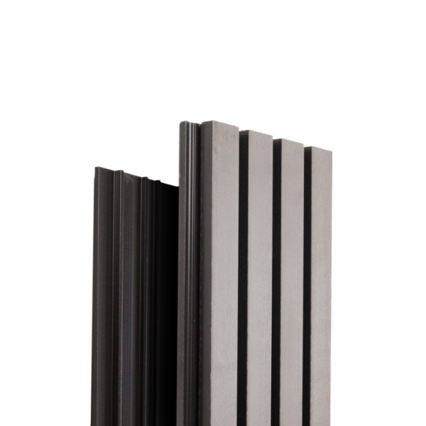 Фасадная доска Ecodecking Техно реечная 200х26х3000 Серый купить в Орехово-Зуеве