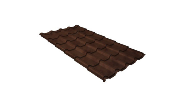 Металлочерепица камея GL 0,5 Safari Twincolor Brown купить в Орехово-Зуеве