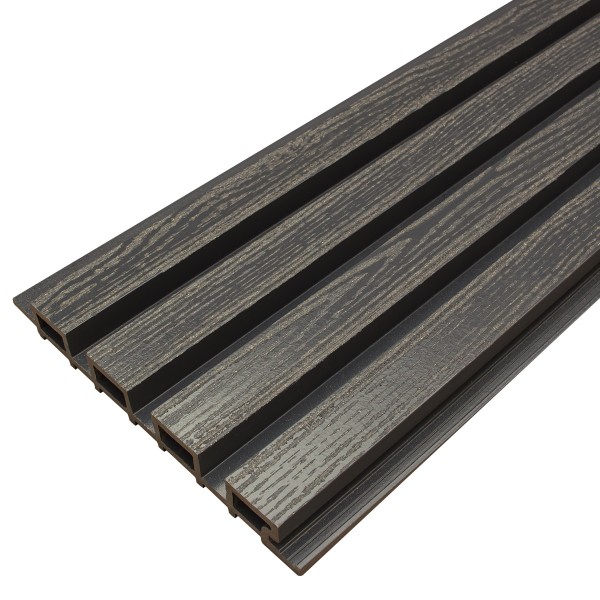 Фасадная доска из ДПК Faynag Wood Рейка Мокрый Асфальт купить в Орехово-Зуеве