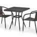 Комплект плетеной мебели AFINA из иск. ротанга T282BNT/Y137C-W53 Brown 2Pcs купить в Орехово-Зуеве