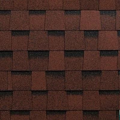Двухслойная ламинированная черепица Shinglas, серия Фазенда – Красный купить в Орехово-Зуеве