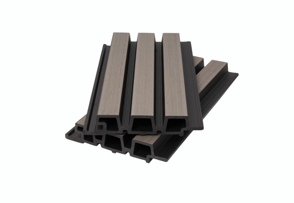 Фасадная панель брусковая двухцветная co-extrusion, snow mix купить в Орехово-Зуеве