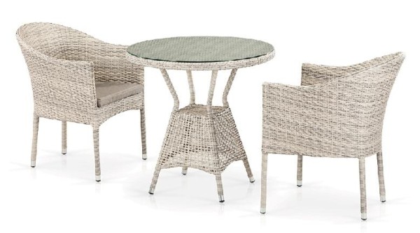 Комплект плетеной мебели AFINA из иск. ротанга T705ANT/Y350-W85 Latte 2Pcs купить в Орехово-Зуеве