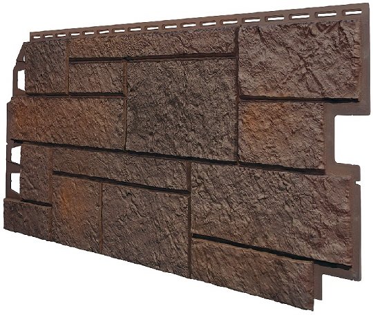 Фасадная панель VOX Sandstone (Сандстоун) темно коричневый купить в Орехово-Зуеве