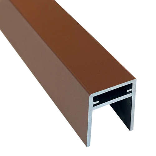 П-профиль Алюминиевый EasyDecking 35x25 Коричневый купить в Орехово-Зуеве