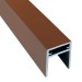 П-профиль Алюминиевый EasyDecking 35x25 Коричневый купить в Орехово-Зуеве